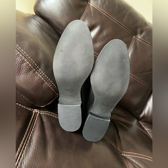 Michael Kors Women’s Silver Studded Black Leather Knee High Boots - Picture 8 of 8